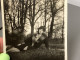 Photo Snapshot 1920 Cannes Portrait Belle Femme, Allongée Par Terre Dans L’herbe En Manteau Fourrure, Arbre Jardin, Squa - Personnes Anonymes