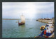 Photo-carte Moderne Années 90 "Drakkar Viking Dans Le Port De Barneville-Carteret" Manche - Normandie - Andere & Zonder Classificatie