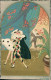 CHIOSTRI SIGNED 1920s POSTCARD - PIERROT / COLOMBINA / HARLEQUIN & CARNIVAL  - EDIT BALLERINI & FRATINI 363 (5612) - Chiostri, Carlo