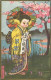 CHIOSTRI SIGNED 1920s POSTCARD - YOUNG GEISHA  - EDIT BALLERINI & FRATINI 184 (5614 ) - Chiostri, Carlo