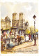 75-PARIS NOTRE DAME ET LES BOUQUINISTES-N°4171-A/0175 - Notre Dame De Paris