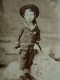 Photo CDV Parkinson à Dieppe  Petit Garçon  Chapeau, Chaussettes Rayées  CA 1880 - L678 - Ancianas (antes De 1900)