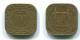 5 CENTS 1972 SURINAME Netherlands Nickel-Brass Colonial Coin #S12955.U.A - Surinam 1975 - ...