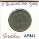 5 DRACHMES 1966 GRÈCE GREECE Pièce #AY341.F.A - Grecia