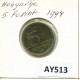 5 FORINT 1994 HUNGARY Coin #AY513.U.A - Hungary