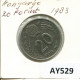 20 FORINT 1983 HUNGRÍA HUNGARY Moneda #AY529.E.A - Ungheria