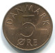 5 ORE 1973 DINAMARCA DENMARK Moneda #WW1030.E.A - Dinamarca