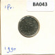 1 FRANC 1990 LUXEMBURGO LUXEMBOURG Moneda #BA043.E.A - Luxembourg