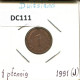 1 PFENNIG 1991 J BRD ALLEMAGNE Pièce GERMANY #DC111.F.A - 1 Pfennig