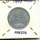 2 FRANCS 1947 FRANKREICH FRANCE Französisch Münze #AW376.D.A - 2 Francs