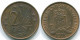 2 1/2 CENT 1976 ANTILLAS NEERLANDESAS Bronze Colonial Moneda #S10530.E.A - Nederlandse Antillen