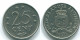 25 CENTS 1971 NETHERLANDS ANTILLES Nickel Colonial Coin #S11544.U.A - Nederlandse Antillen