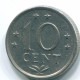 10 CENTS 1970 ANTILLAS NEERLANDESAS Nickel Colonial Moneda #S13365.E.A - Antille Olandesi