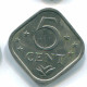 5 CENTS 1975 NETHERLANDS ANTILLES Nickel Colonial Coin #S12231.U.A - Antillas Neerlandesas