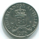 25 CENTS 1975 NIEDERLÄNDISCHE ANTILLEN Nickel Koloniale Münze #S11627.D.A - Antillas Neerlandesas