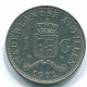 1 GULDEN 1971 ANTILLAS NEERLANDESAS Nickel Colonial Moneda #S11953.E.A - Antillas Neerlandesas