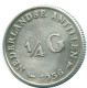 1/4 GULDEN 1956 NETHERLANDS ANTILLES SILVER Colonial Coin #NL10913.4.U.A - Antillas Neerlandesas