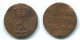 1/4 STUIVER 1826 SUMATRA NIEDERLANDE OSTINDIEN Copper Koloniale Münze #S11669.D.A - Dutch East Indies