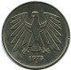 5 DM 1975 F WEST & UNIFIED GERMANY Coin #AZ483.U.A - 5 Marcos