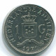 1 GULDEN 1971 NETHERLANDS ANTILLES Nickel Colonial Coin #S11968.U.A - Niederländische Antillen