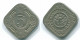 5 CENTS 1965 ANTILLAS NEERLANDESAS Nickel Colonial Moneda #S12433.E.A - Antilles Néerlandaises