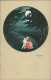 CHIOSTRI SIGNED 1920s POSTCARD - COUPLE & PIERROT - EDIT BALLERINI & FRATINI 180 (5618/2) - Chiostri, Carlo