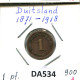 1 PFENNIG 1900 A ALLEMAGNE Pièce GERMANY #DA534.2.F.A - 1 Pfennig