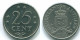 25 CENTS 1971 ANTILLES NÉERLANDAISES Nickel Colonial Pièce #S11523.F.A - Antillas Neerlandesas