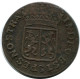 1790 GELDERLAND VOC DUIT INDES NÉERLANDAIS NETHERLANDS Koloniale Münze #VOC1506.11.F.A - Indes Néerlandaises
