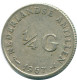 1/4 GULDEN 1967 NETHERLANDS ANTILLES SILVER Colonial Coin #NL11540.4.U.A - Netherlands Antilles