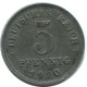 5 PFENNIG 1920 J GERMANY Coin #AE305.U.A - 5 Renten- & 5 Reichspfennig