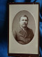 Photo CDV Scherrer à Neufchateau  Portrait Homme Corpulent  Veste Rayée Et Cravate à Pois  CA 1890 - L678 - Old (before 1900)