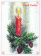 Feliz Año Navidad VELA Vintage Tarjeta Postal CPSM #PBN966.A - New Year