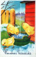 PÂQUES POULET Vintage Carte Postale CPSMPF #PKD328.A - Easter