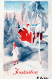 Neujahr Weihnachten Vintage Ansichtskarte Postkarte CPSMPF #PKD214.A - Nouvel An
