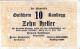 10 HELLER 1921 Stadt RANDEGG Niedrigeren Österreich Notgeld Banknote #PD986 - Lokale Ausgaben