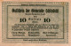 10 HELLER 1920 Stadt SCHoNBICHEL Niedrigeren Österreich Notgeld #PE692 - [11] Emissions Locales