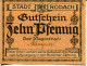 10 PFENNIG Stadt RODACH Bavaria DEUTSCHLAND Notgeld Papiergeld Banknote #PL588 - [11] Lokale Uitgaven