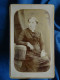 Photo CDV Claret à Paris  Femme Assise CA 1880 - L678 - Old (before 1900)