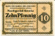 10 PFENNIG 1920 Stadt GREIZ Reuss DEUTSCHLAND Notgeld Papiergeld Banknote #PL674 - [11] Emissioni Locali