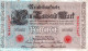 1000 MARK 1910 DEUTSCHLAND Papiergeld Banknote #PL295 - [11] Local Banknote Issues