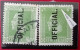 NEW ZEALAND 1915-1927 OFFICIAL 1/2d GREEN USED/MLH WITH VARIETY OVER INKED - Oficiales