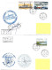 PO - 70 - 4 Enveloppes Kerguelen - Cachets Illustrés Et Signatures - Brieven En Documenten