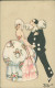 CHIOSTRI SIGNED 1920s POSTCARD - PIERROT & COUPLE  - EDIT BALLERINI & FRATINI 165 (5623) - Chiostri, Carlo