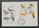 Algérie,  Année 1977 , Série D'oiseaux Complète N° 667 à  N° 670 Oblitérés Sur Enveloppe. - Algerien (1962-...)