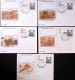 1994-VINCI Museo Ideale Leonardo Serie Completa Cinque Cartoline Postali Lire 70 - Entiers Postaux