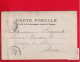 CPA Carte Photo Quiberon Jeune Fille Devant Maison Pot Grès Fontaine écrite Sergent 1904 Vers Noisy Le Sec - Quiberon