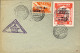 1947-busta Affr. Posta Aerea L.6 Sovrastampato+erinnofilo XXII^congresso Filatel - Erinnophilie