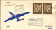 1958-Luxembourg Lussemburgo Cat.Pellegrini N.863 Euro 85, I^volo AUA 2 Vienna Ro - Lettres & Documents