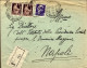1946-busta Raccomandata Affr. Con L.10 Imperiale+coppia Del L.2 Democratica,insi - 1946-60: Marcophilia